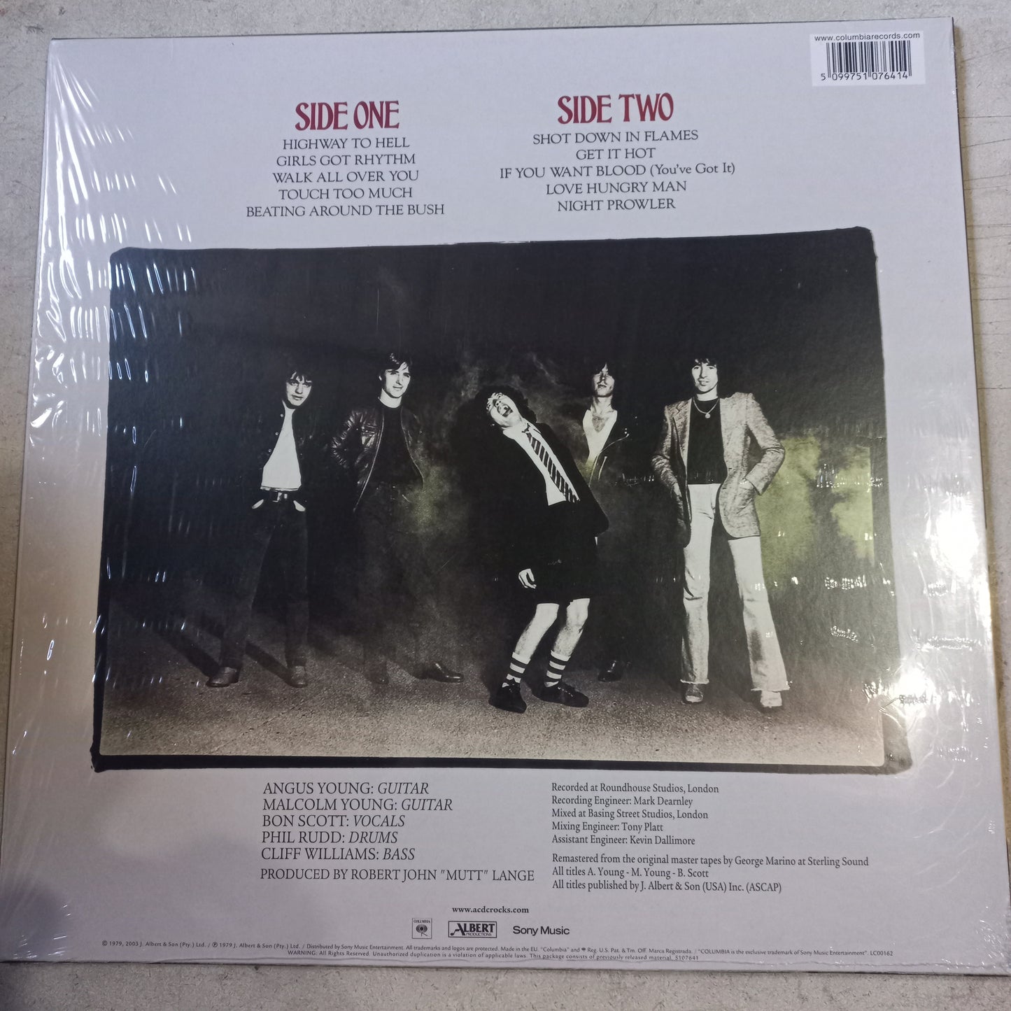 Ac/Dc Highway to Hell Lp Mint