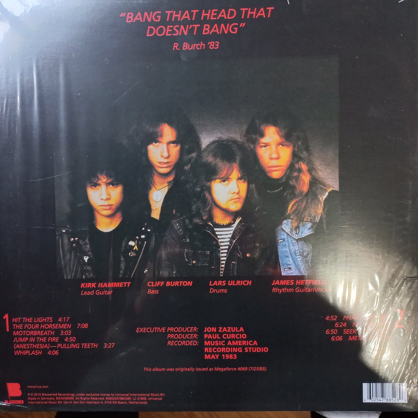 Metallica Kill Em All Lp Mint