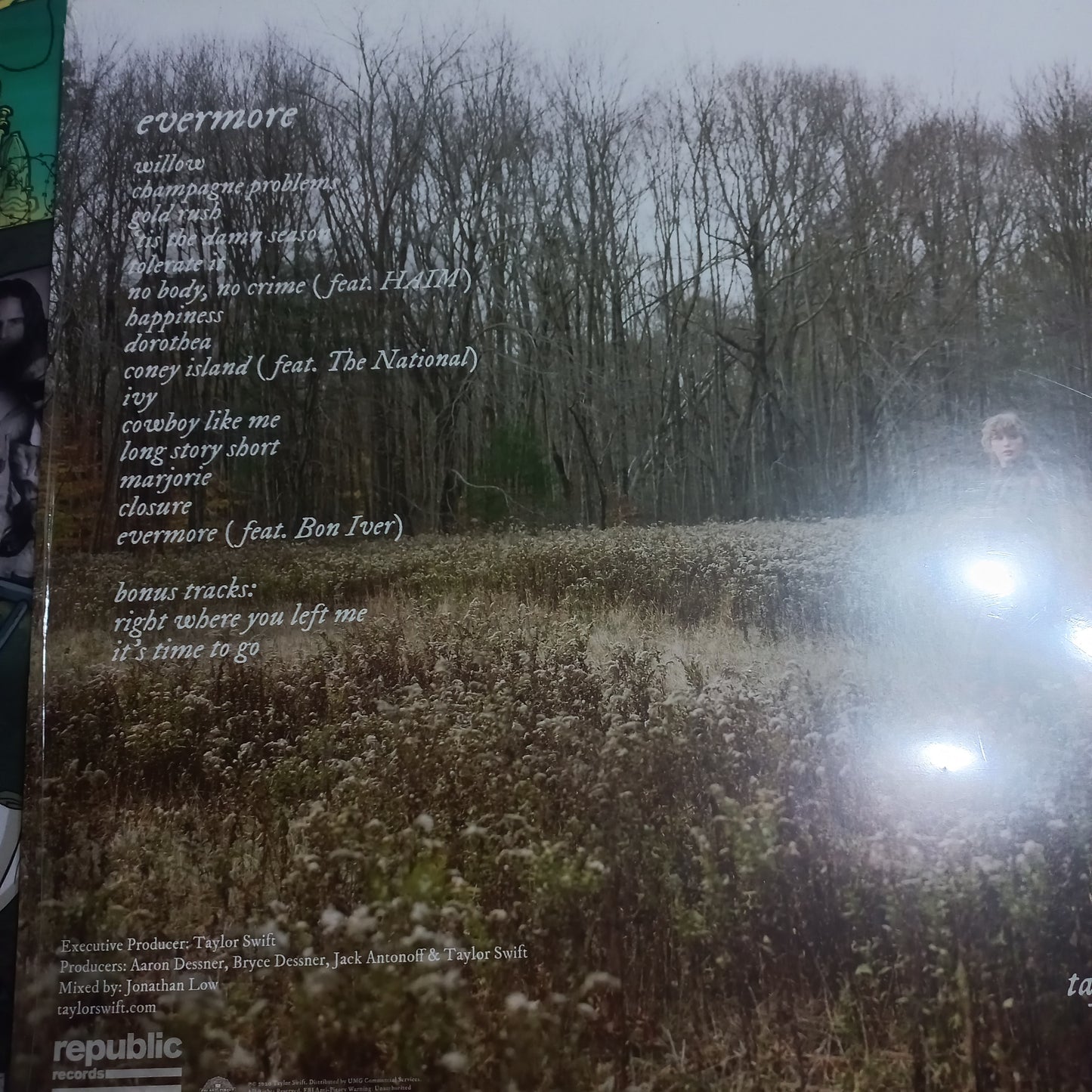 Taylor Swift Evermore Lp Mint