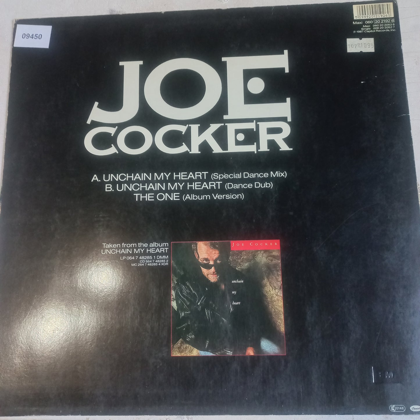 Joe Cocker Unchain My Heart Maxi 2da. Mano Usado Vg+