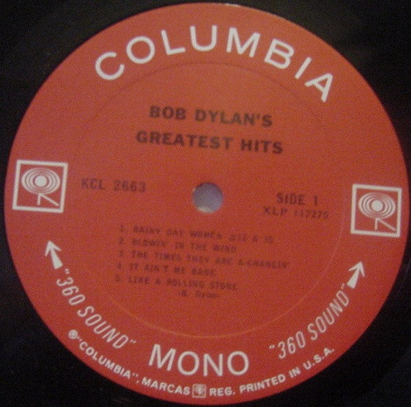 Bob Dylan Greatest Hits Vinilo LP NUEVO