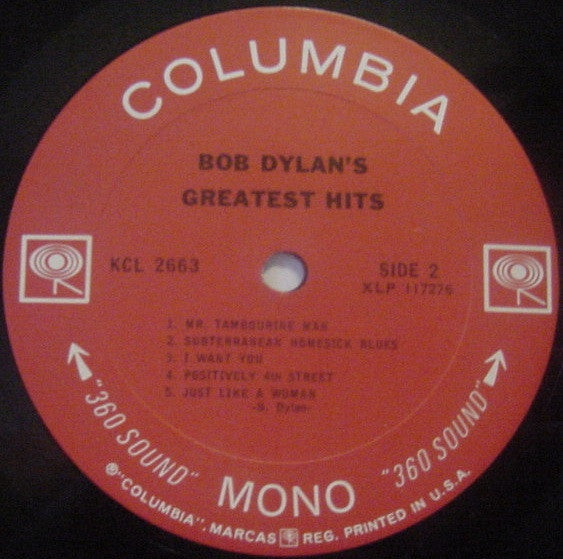 Bob Dylan Greatest Hits Vinilo LP NUEVO