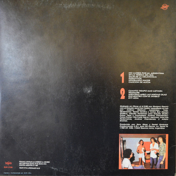 Seru Giran No llores por mi Argentina Vinilo LP NUEVO