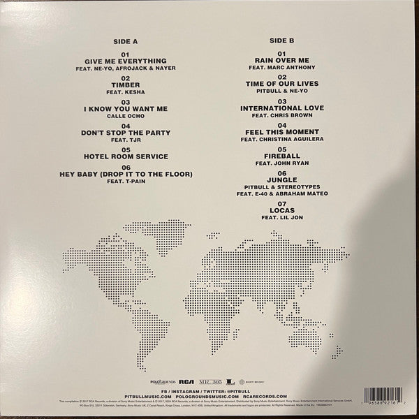 Pitbull Greatest Hits Vinilo LP NUEVO