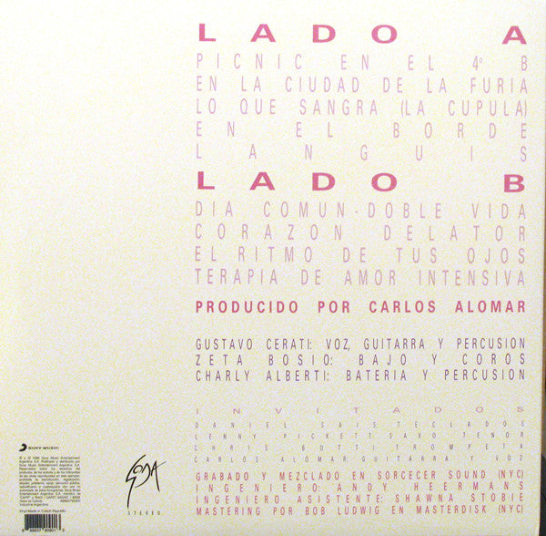 Soda Stereo Doble Vida LP Nuevo