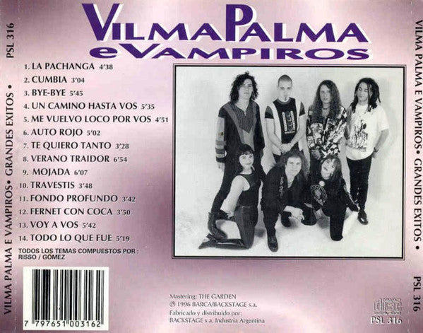 Vilma Palma E Vampiros Grandes Exitos Vinilo LP Nuevo Sellado