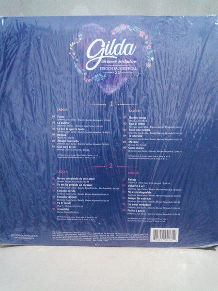 Gilda Un amor Verdadero Grandes exitos LP Nuevo + Libro extenso