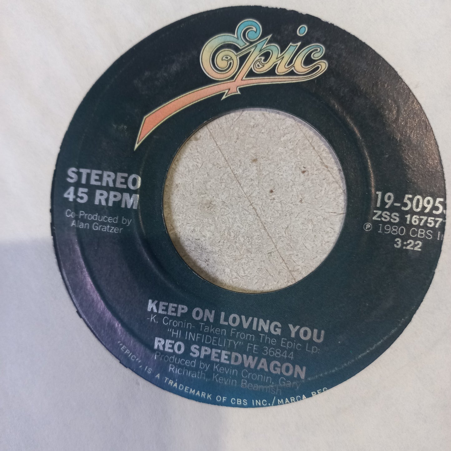 Reo Speedwagon Keep On Loving You Simple 7" Vg+ De Epoca