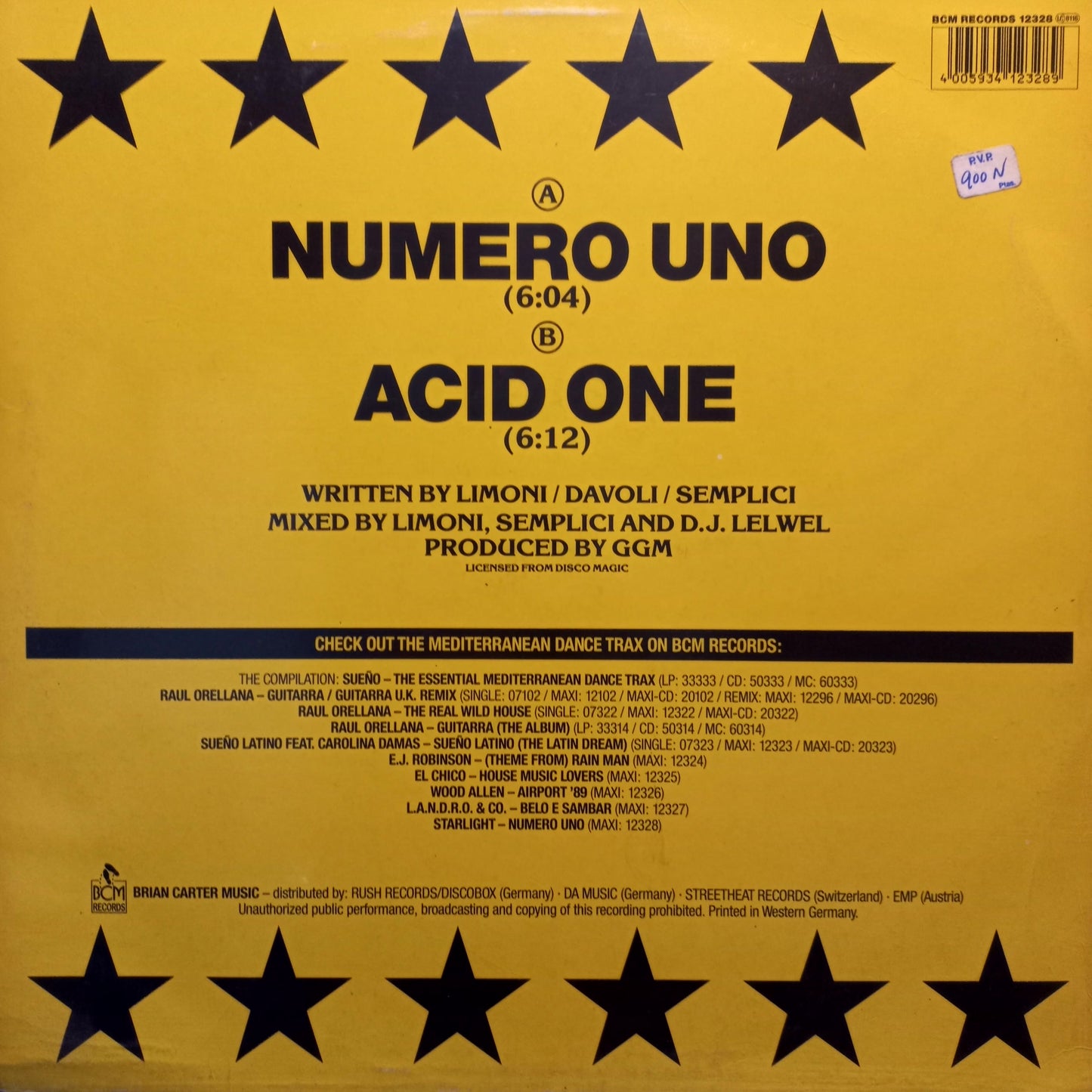 Numero Uno Starlight 90s Maxi 2da. Mano Usado en Muy Buen Y/O Excelente Estado