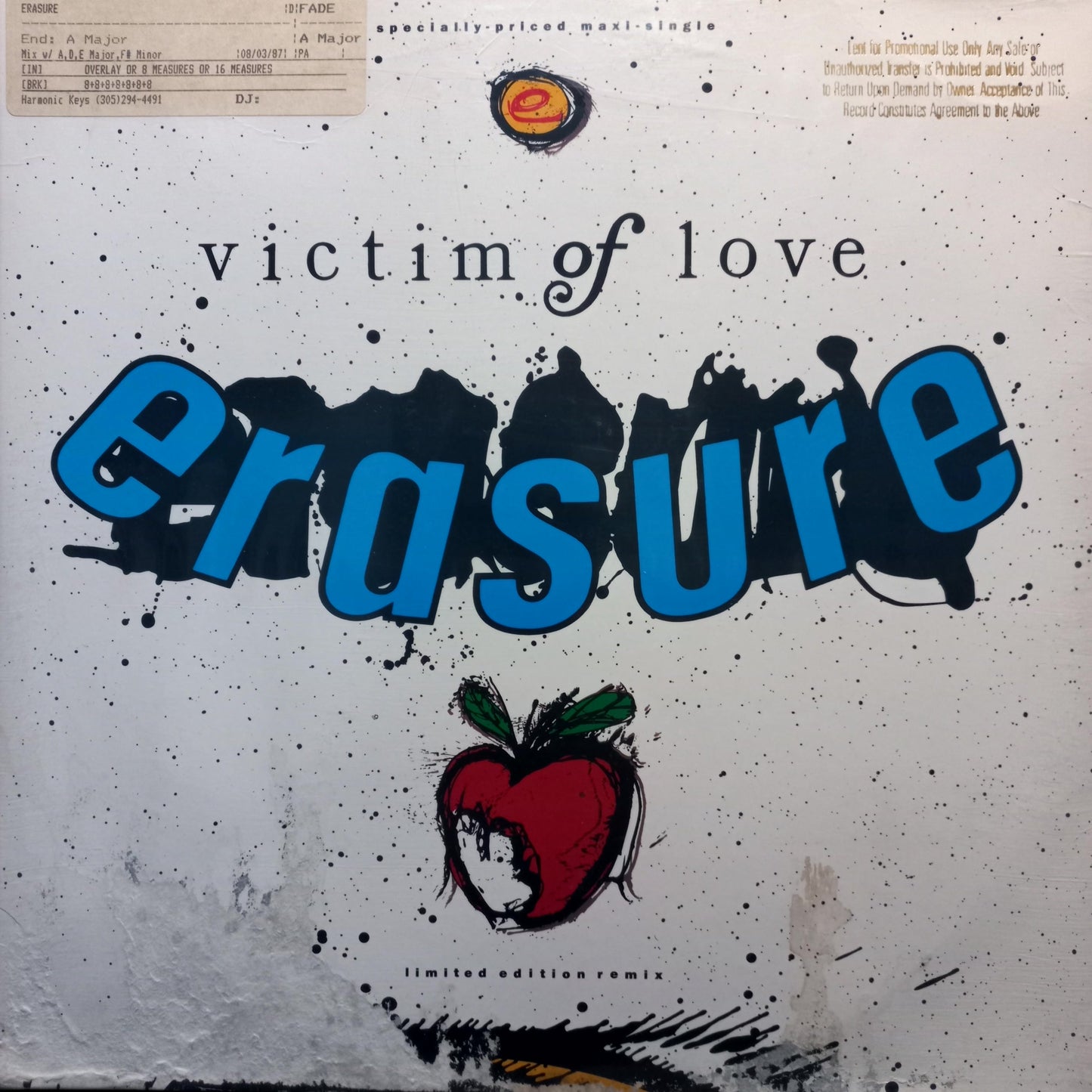 Erasure Victim of Love Maxi 2da. Mano Usado en Muy Buen Y/O Excelente Estado