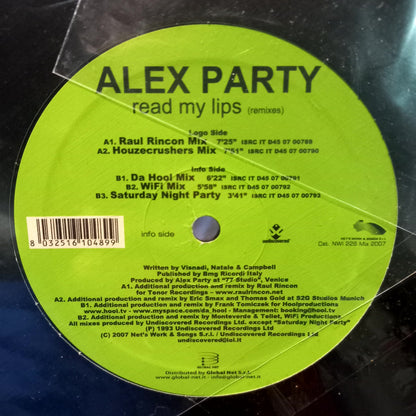 Alex Party Read my Lips Maxi 2da. Mano Usado en Muy Buen y/o Excelente Estado