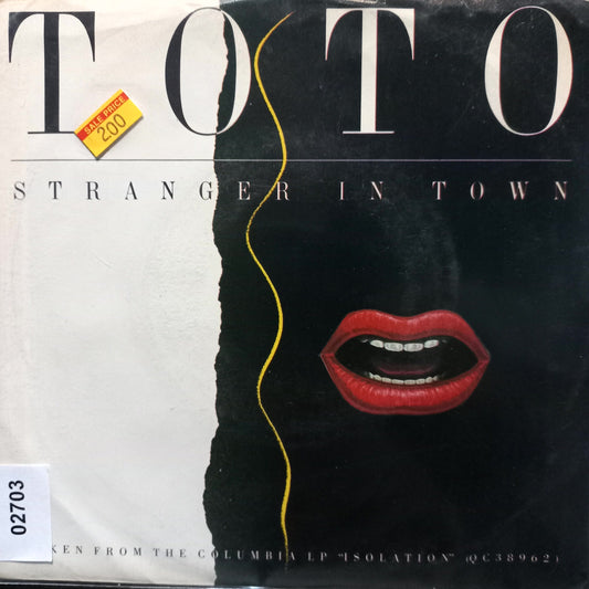 Toto Stranger in town Simple 7" 2da. Mano Usado Muy Bien + hacia arriba