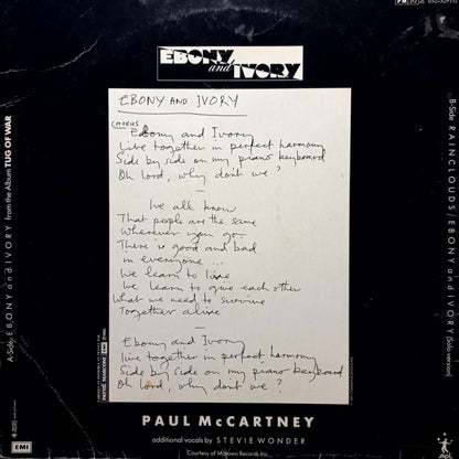 Paul Mc Cartney Ebony and Ivory Maxi 2da. Mano Usado Muy Bien + hacia arriba