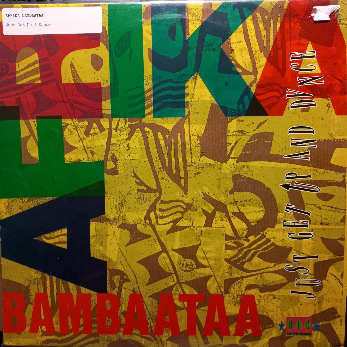 AFrika Bambaata Just Get Up and Dance Maxi 2da. Mano Usado en Excelente Estado 90s