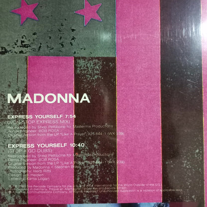 Madonna Express Yourself Maxi 2da. Mano Usado en Excelente Estado