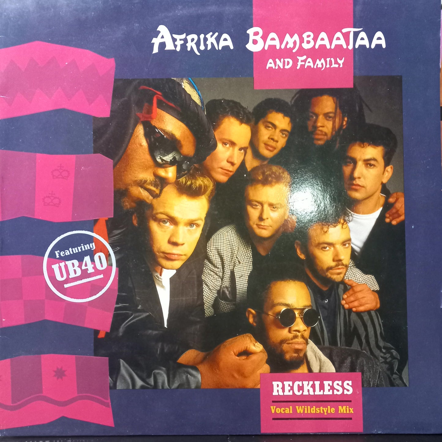 Afrika Bambaata Reckless feat UB40 Maxi 2da. Mano Usado en Muy Buen y/o Excelente Estado