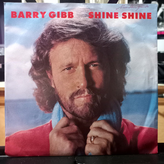 Barry Gibb Shine Shine Simple 7" 2da. Mano Usado Muy Bien + hacia arriba