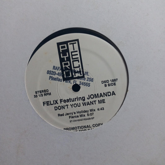 Felix da Housecat Dont You Want Me Maxi 2da. Mano Usado en Excelente Estado