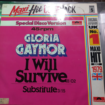 Gloria Gaynor I will Survive Maxi 2da. Mano Usado en Excelente Estado