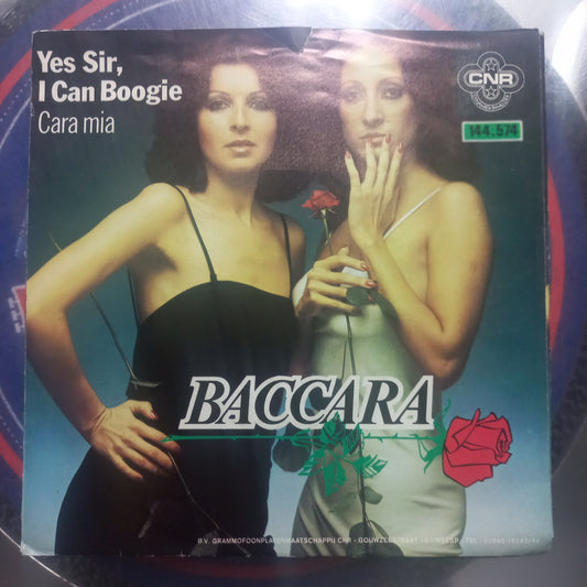 Baccara Yes Sir I can Boogie Simple 7" 2da. Mano Usado Muy Bien + VG+