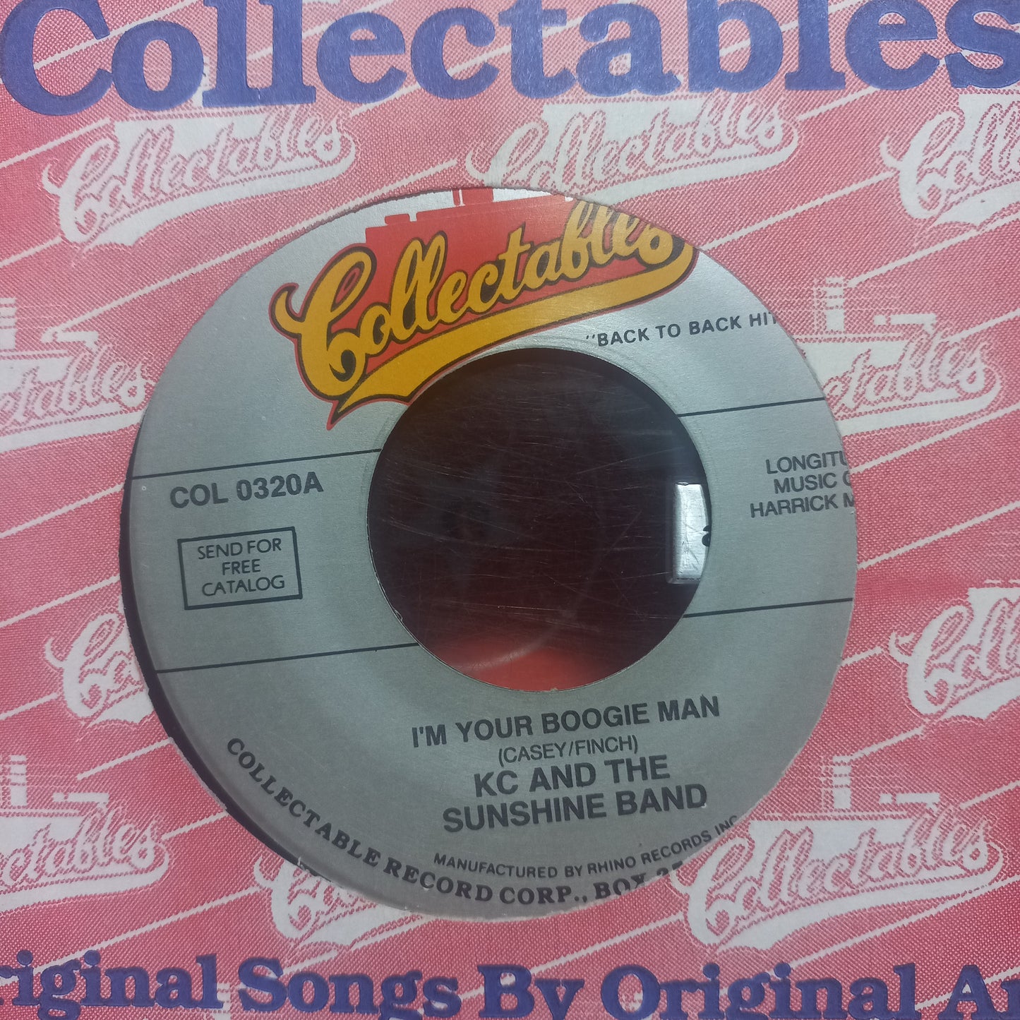 Kc and the Sunshine Band Im your boogie man Simple 7" 2da. Mano Usado Muy Bien + VG+