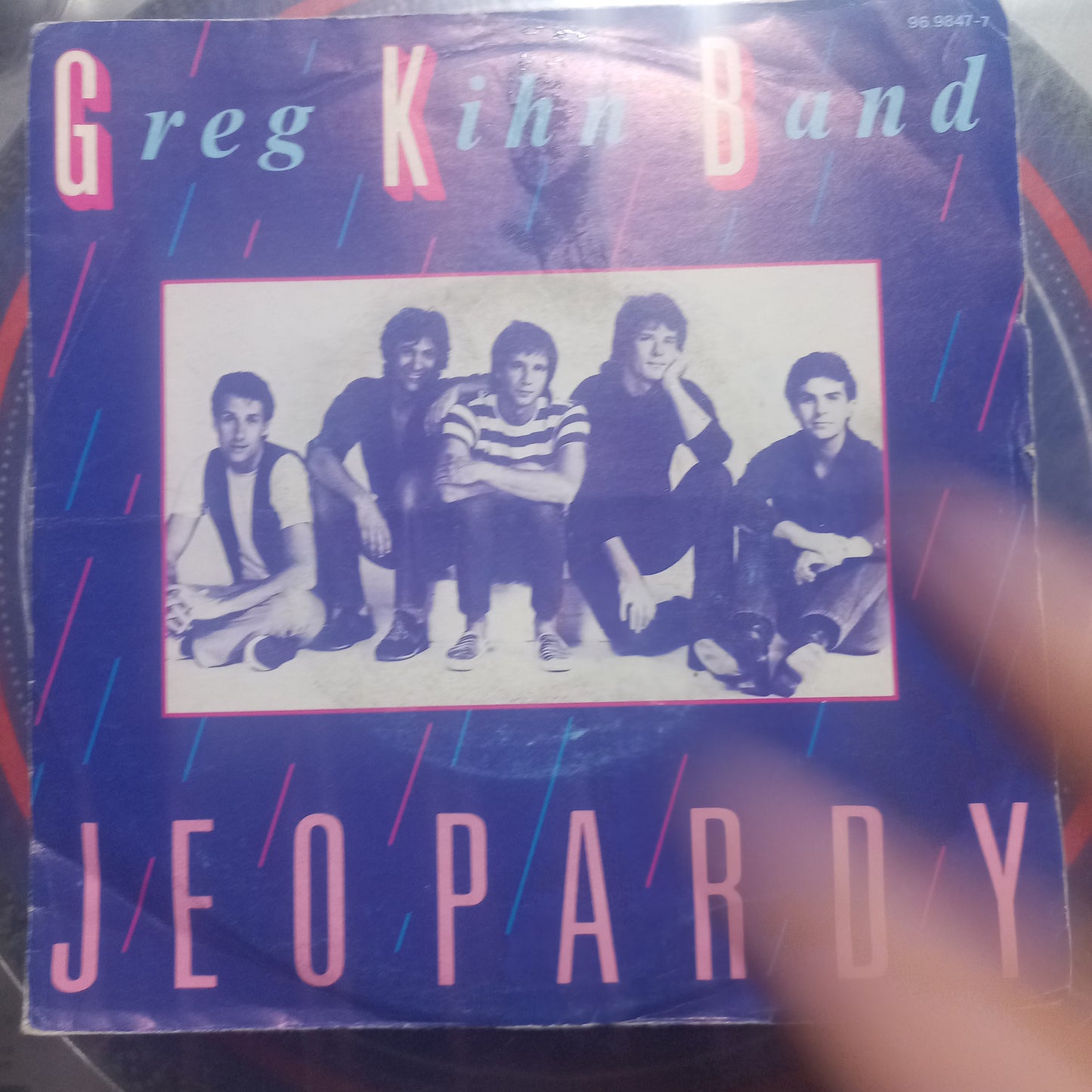 Greg Khin Band In Jeopardy Simple 7" 2da. Mano Usado Muy Bien + VG+