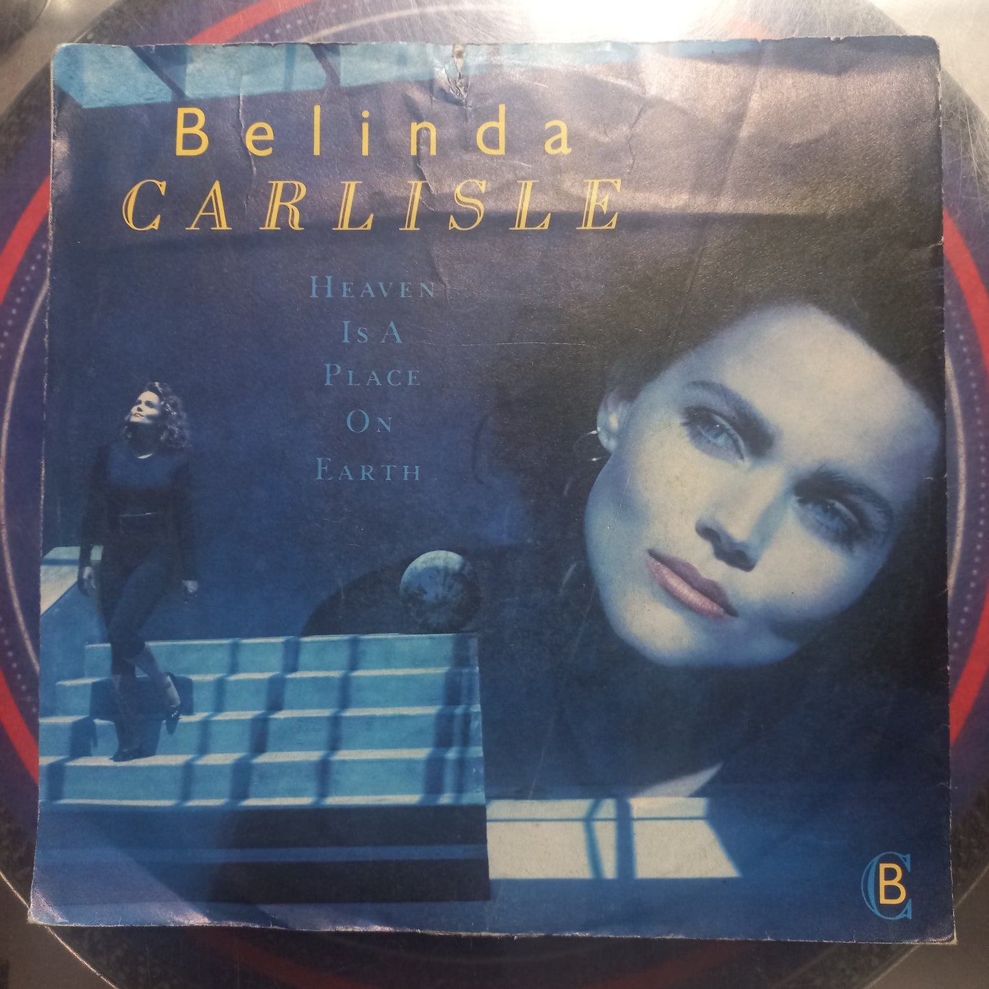 Belinda Carlisle Heaven is a place on Earth Simple 7" 2da. Mano Usado Muy Bien + VG+