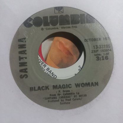 Santana Black magic woman / Oye como va Simple 7" 2da. Mano Usado Muy Bien + VG+