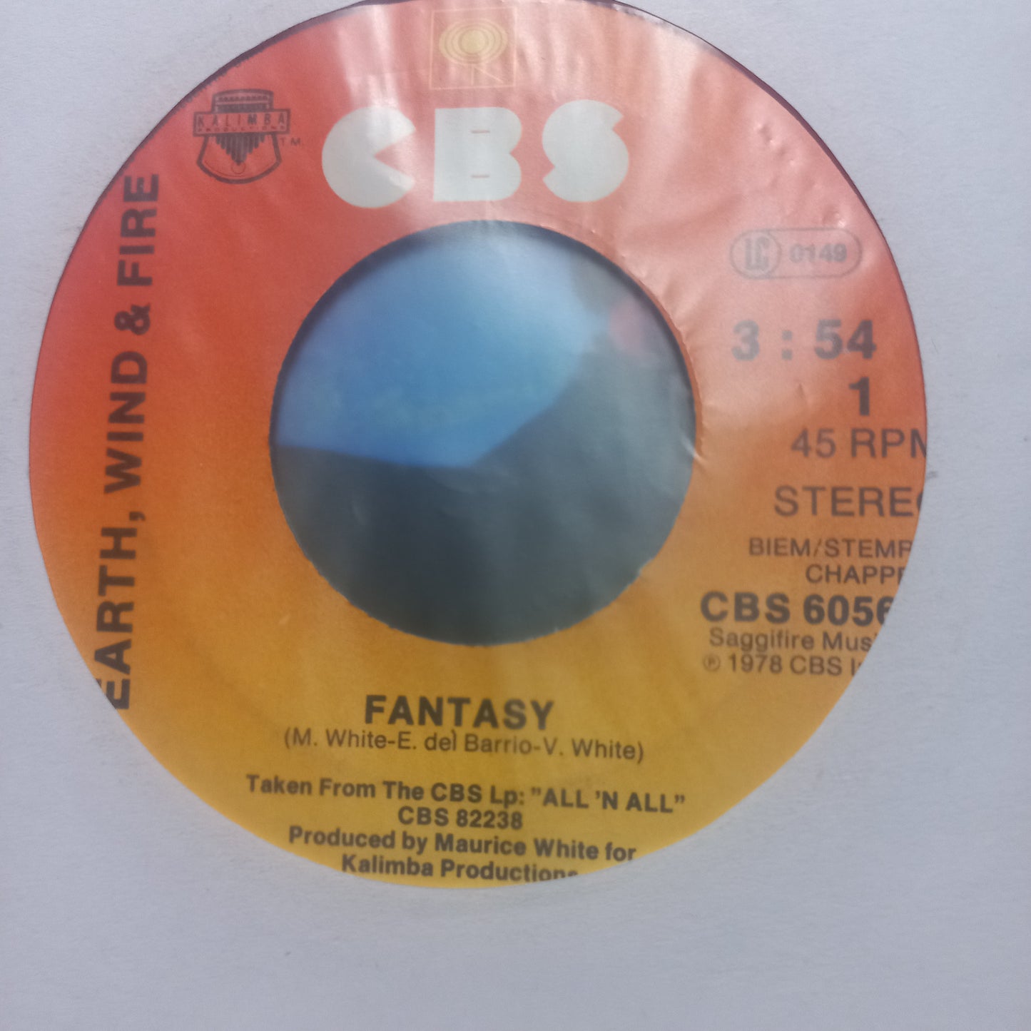 Earth Wind and Fire Fantasy Simple 7" 2da. Mano Usado Muy Bien + hacia arriba