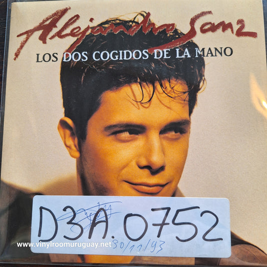 Alejandro Sanz Los dos Cogidos de la Mano Simple 7" 2da. Mano Usado Muy Bien + VG+