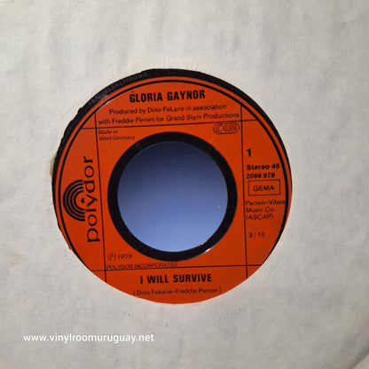 Gloria Gaynor I Will Survive Simple 7" 2da. Mano Usado Muy Bien + VG+