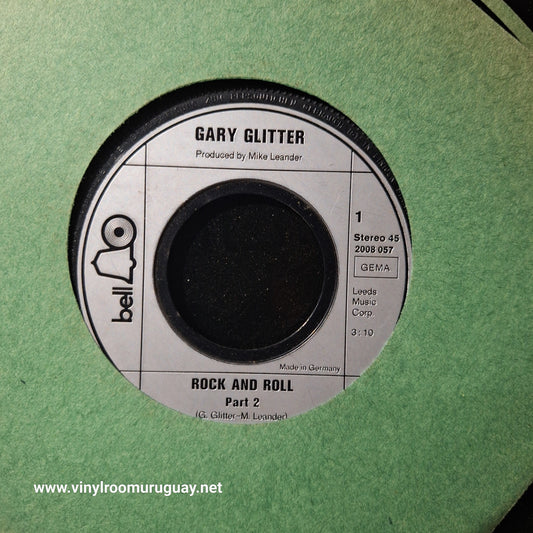 Gary Glitter Rock N Roll Part 2 Simple 7" 2da. Mano Usado Muy Bien + VG+