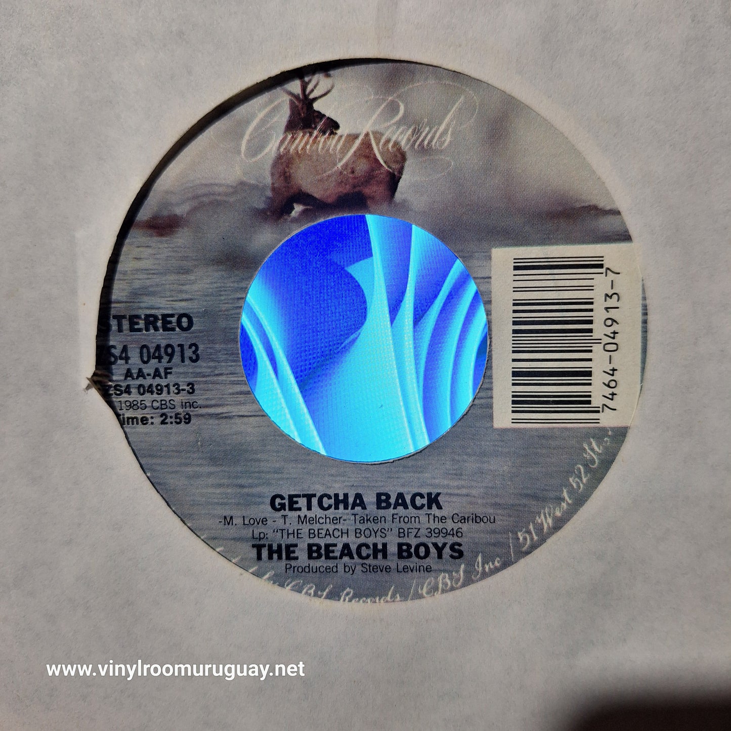 The Beach Boys Getcha Back Simple 7" 2da. Mano VG+