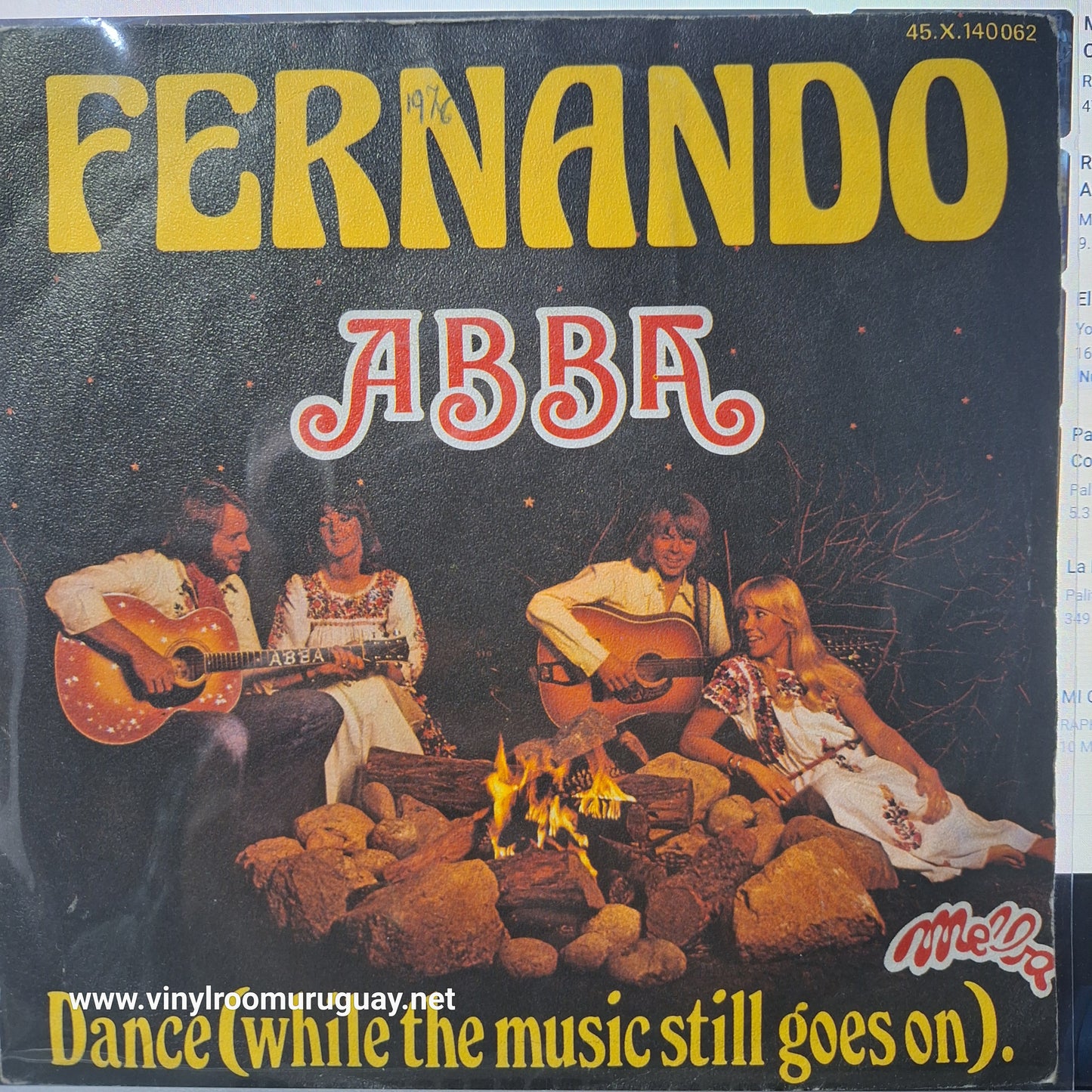 Abba Fernando Simple 7" 2da. Mano Usado Muy Bien + VG+