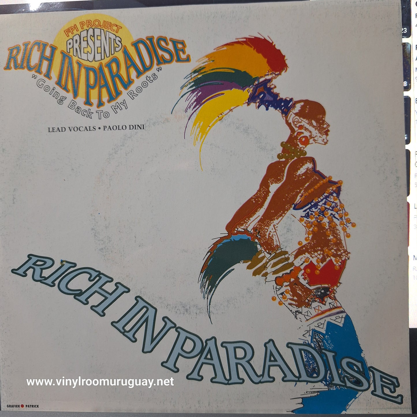 Rich in Paradise Going Back to my Roots Simple 7" 2da. Mano Usado Muy Bien + VG+