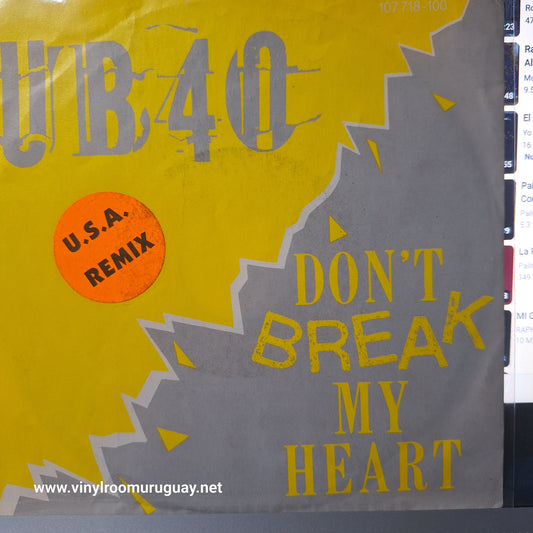 Ub40 Dont Break my Heart Simple 7" de Epoca VG+