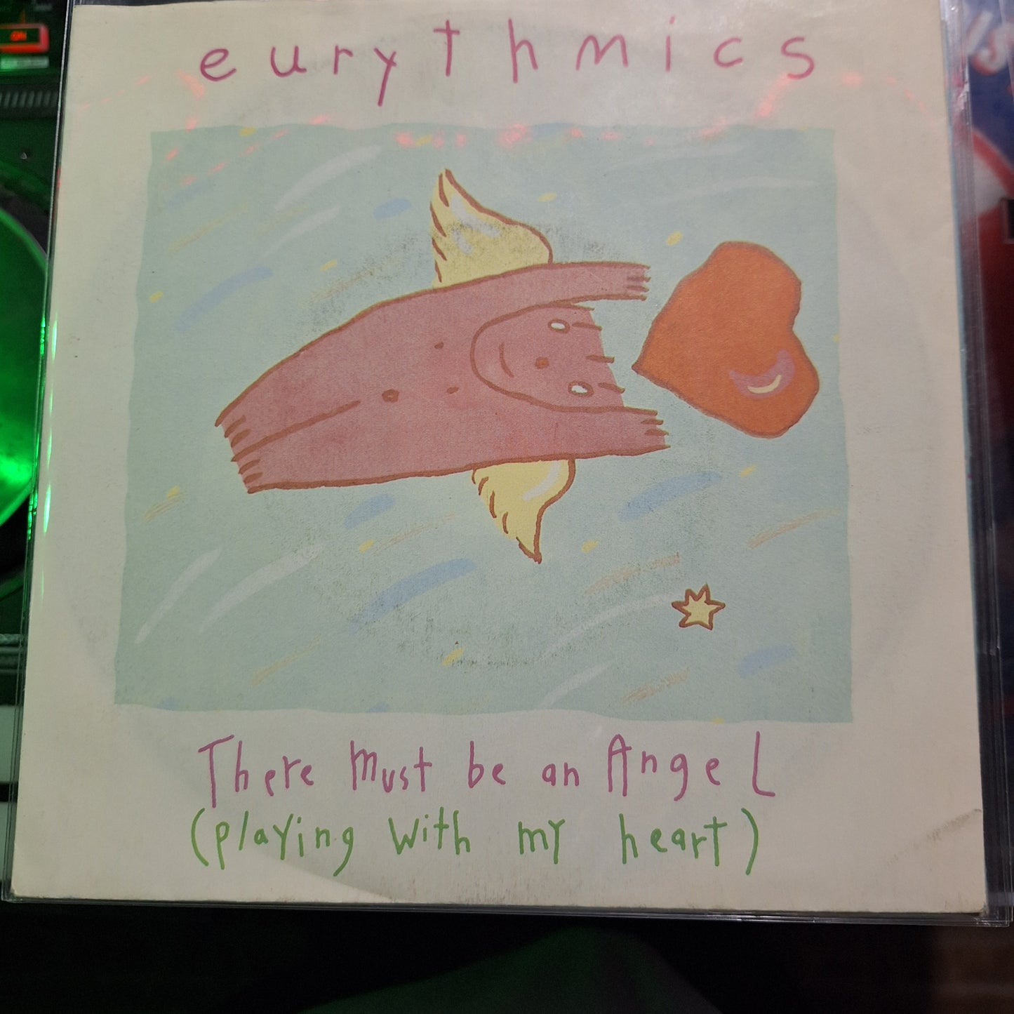 Eurythmics There Must Be an Angel Simple 7" de Epoca VG+