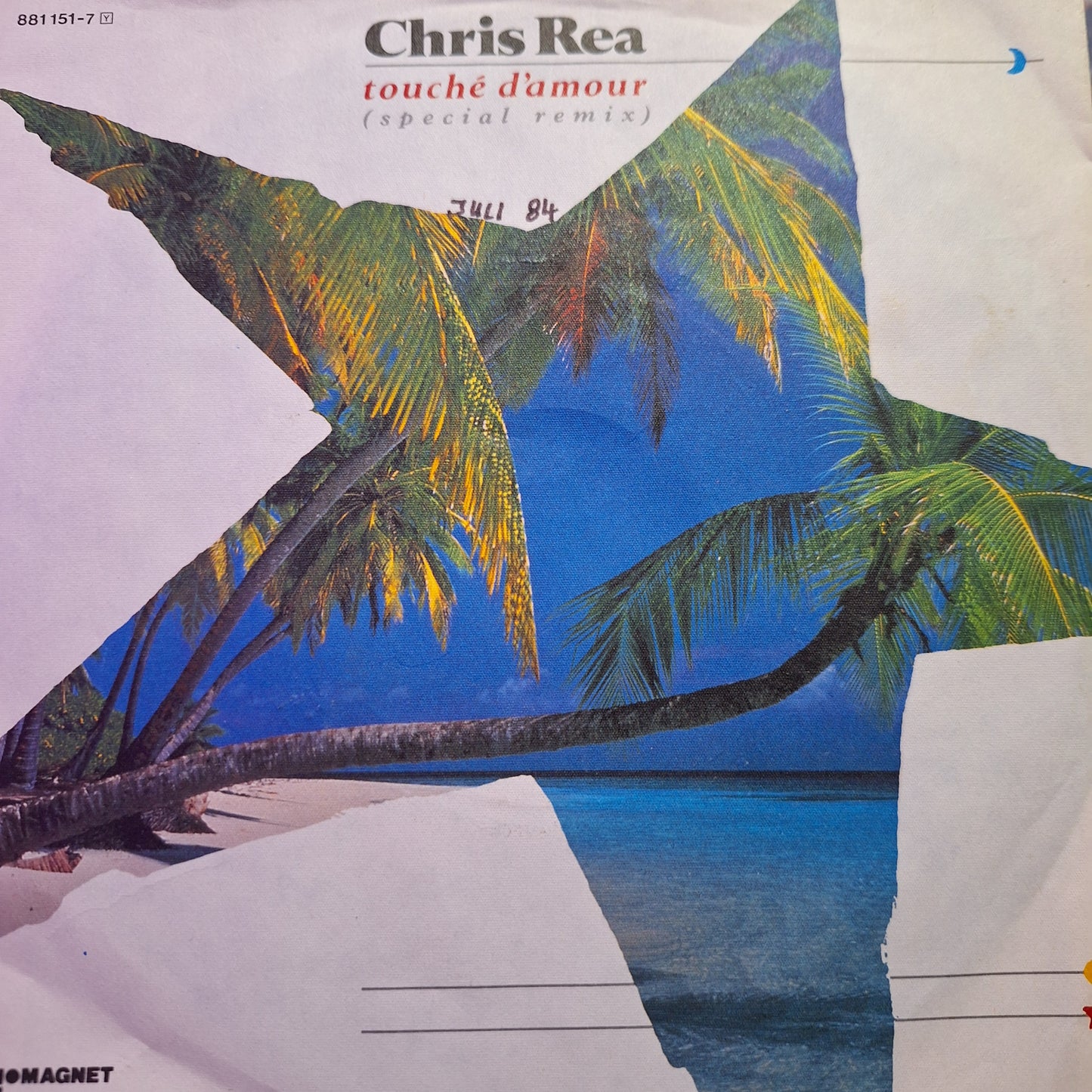 Chris Rea Touche D Amour Simple 7" de Epoca VG+