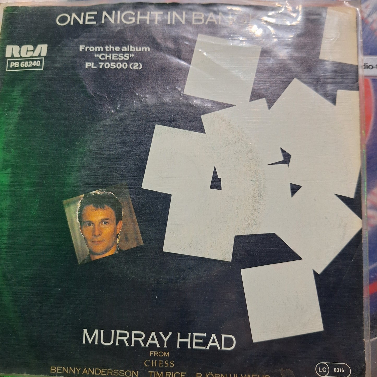 Murray Head One Night in Bangkok Simple 7" de Epoca VG+