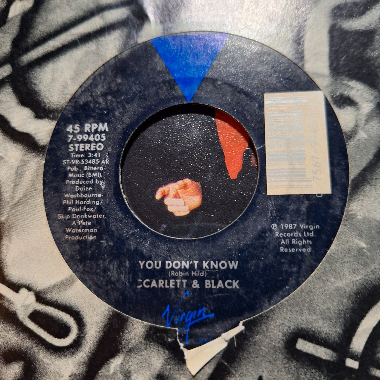 Scarlet and Black You Dont Know Simple 7" de Epoca VG+