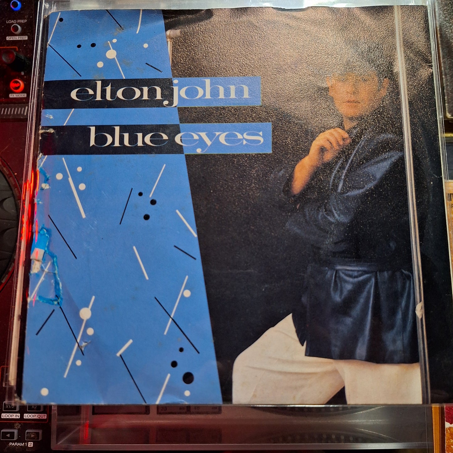 Elton John Blue Eyes Simple 7" de Epoca VG+