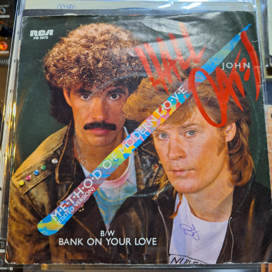 Daryl Hall and John Oates Method of modern Love Simple 7" de Epoca VG+