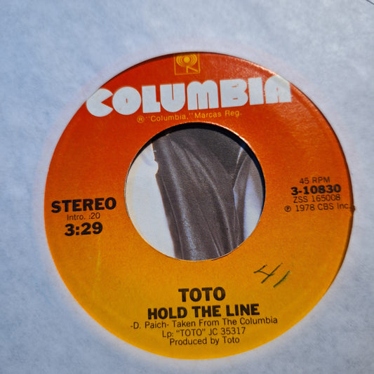 Toto Hold the Line Simple 7" de Epoca VG+