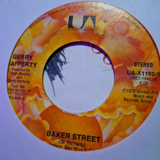 Gerry Raferty Baker Street Simple 7" de Epoca VG+