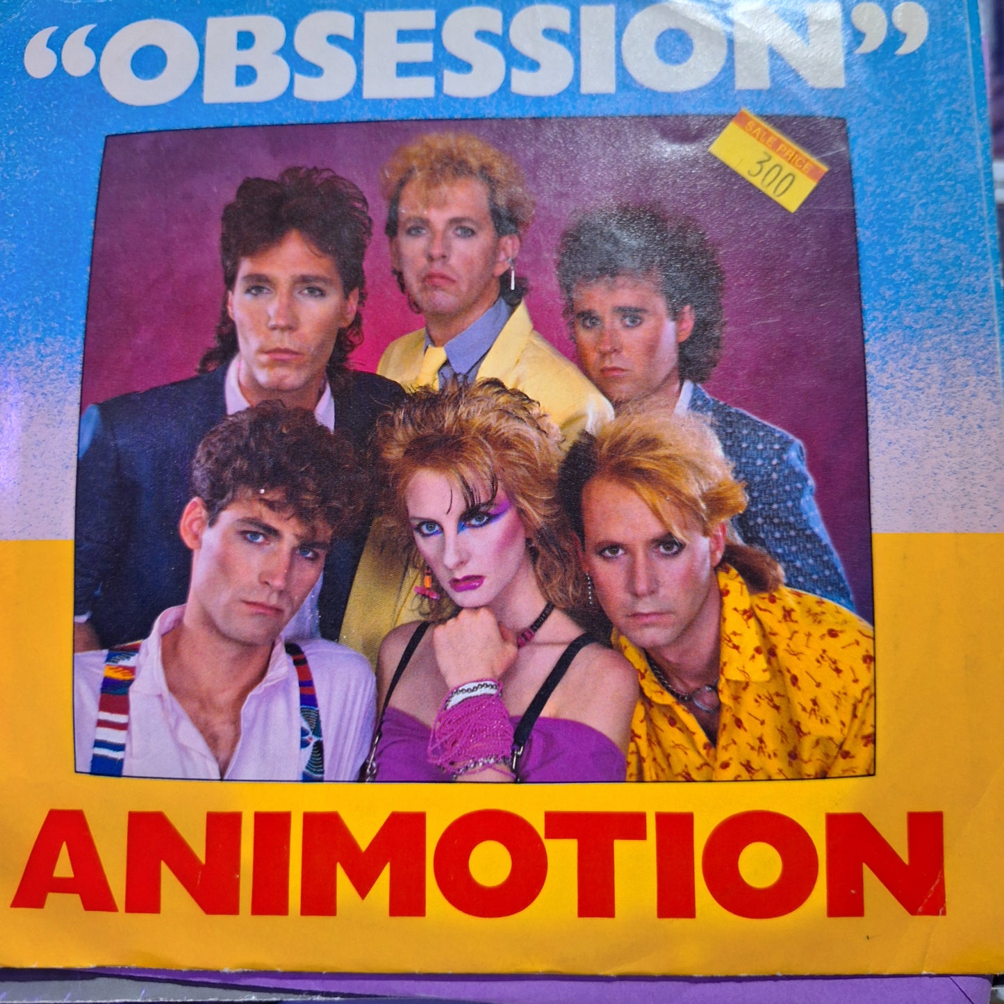 Animotion Obsession Simple 7" de Epoca VG+