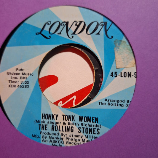 The Rolling Stones Honky Tonk Women Simple 7" de Epoca VG+