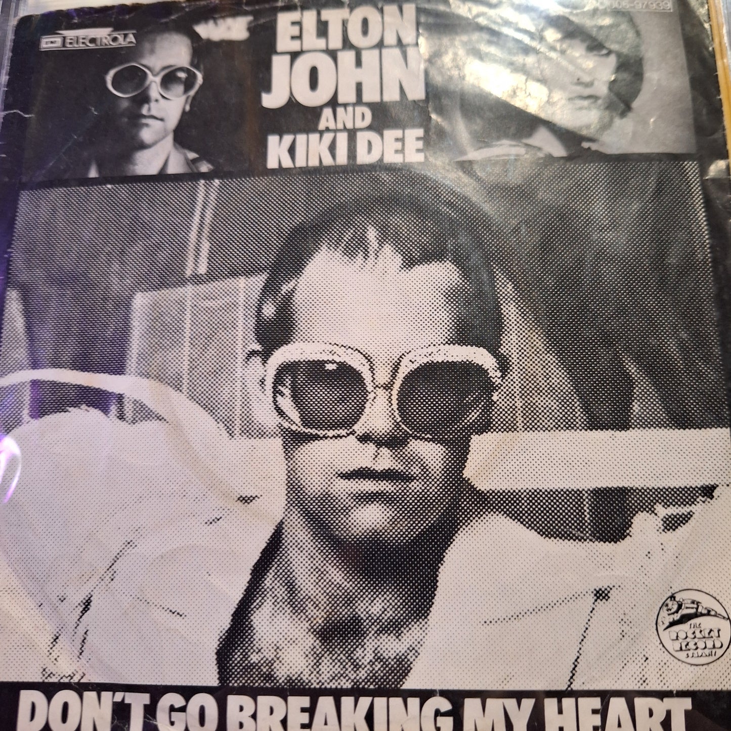 Elton John and Kiki Dee Dont go Breaking my heart Simple 7" de Epoca VG+