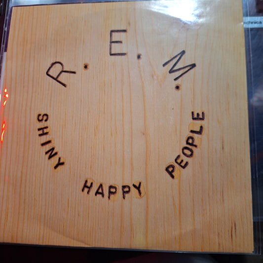 REM Shinny Happy People Simple 7" de Epoca VG+