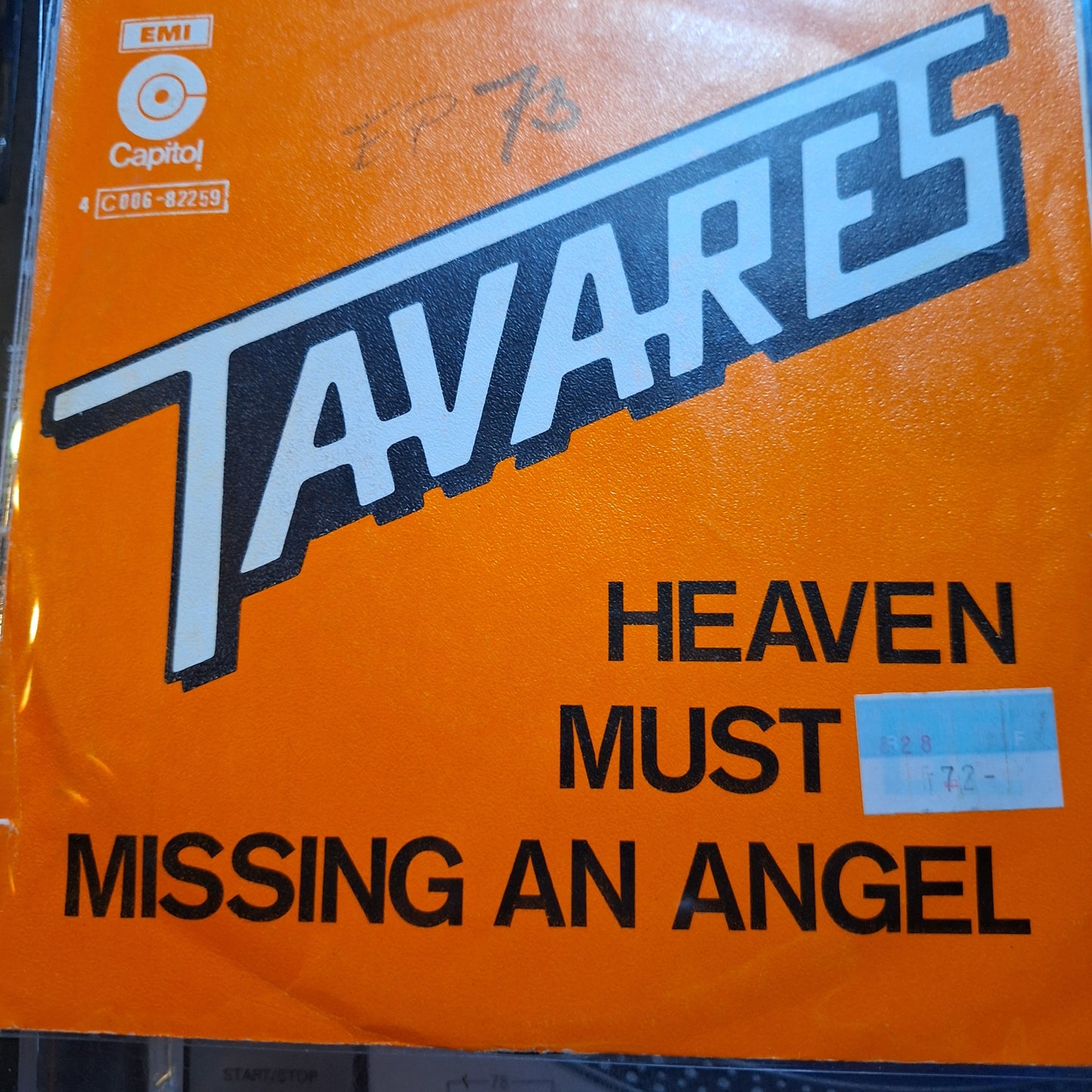 Tavares Heaven Must Be Missing an Angel Simple 7" De Epoca VG+