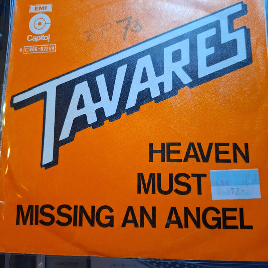 Tavares Heaven Must Be Missing an Angel Simple 7" De Epoca VG+